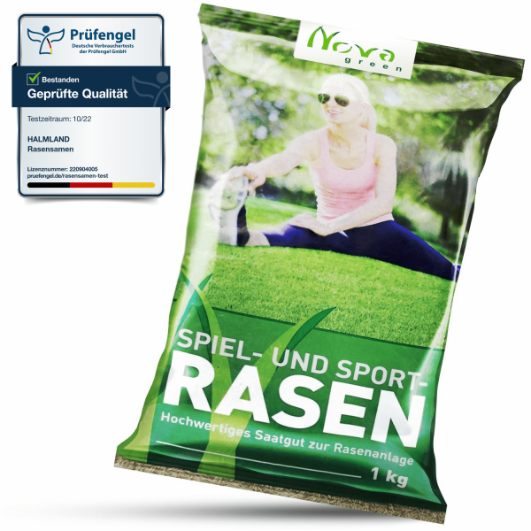 Premium Rasensamen Sport&Spiel 1kg = 40m² schnellkeimend