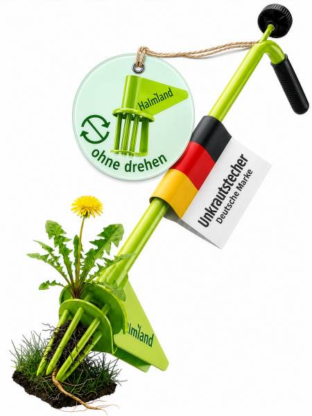 Profi Unkrautstecher mit Stiel | aus Massivstahl – rückenschonend