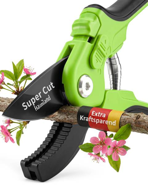 Profi Amboss-Gartenschere – kraftsparend Äste bis 20 mm schneiden